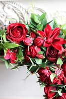 Czerwień serca, energetyczny wianek na drzwi