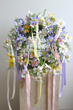 OD RĘKI Pastellia, wianek dekoracyjny na drzwi, śr.50cm