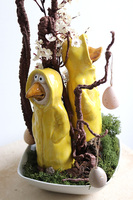 Hipster, wiosenna kompozycja z kaczką