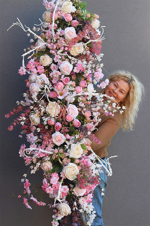 Primavera London Floral, kwiatowa girlanda dekoracyjna, dł.170cm