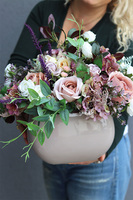 Rosalisa Beige, beżowa kompozycja kwiatowa