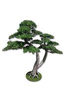 Bonsai, sztuczna roślina na podstawie