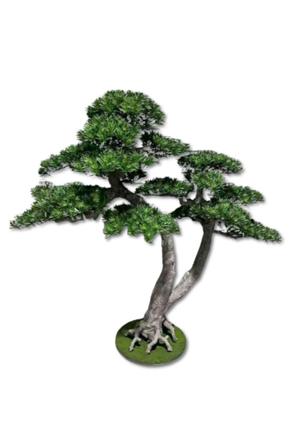 Bonsai, sztuczna roślina na podstawie