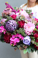  Pudressa, komplet dekoracji nagrobnych, wiązanka + bukiet