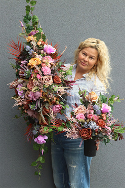 Kanisa Premium, komplet dekoracji nagrobnych, wiązanka+bukiet