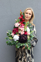 Bordo Premium, nagrobny bukiet we wkładzie do flakonu