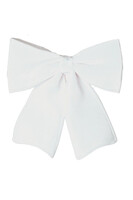 Velurri White, aksamitna kokarda pluszowa zawieszka