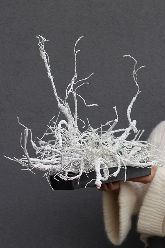 Biała Zima Modern, zimowa kompozycja na stół