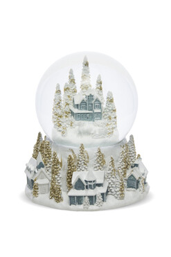 Zimowa Wioska, bożonarodzeniowa kula śnieżna pozytywka, wym.16x14cm