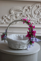 Pink Greece, dekorowany koszyczek wielkanocny