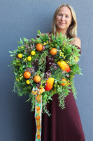 Mango Citrus, wianek na drzwi z owocami