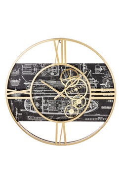 Ships, elegancki zegar ścienny, śr.60cm