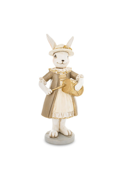 Bunny Cottage Beige, figurka wielkanocna zajączek