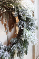 Śnieżny Świat, zimowy wianek iglasty