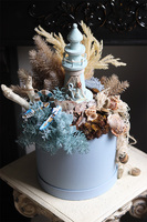 Morskie Opowieści, flowerbox marynistyczny z latarnią morską	