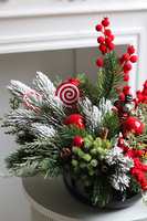 Red Clasica, świąteczny stroik zimowy