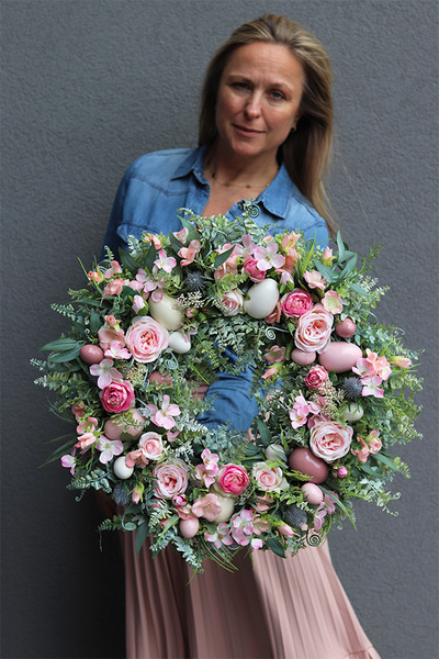 bajeczny wianek wielkanocny, Green Canoe Pastels 2