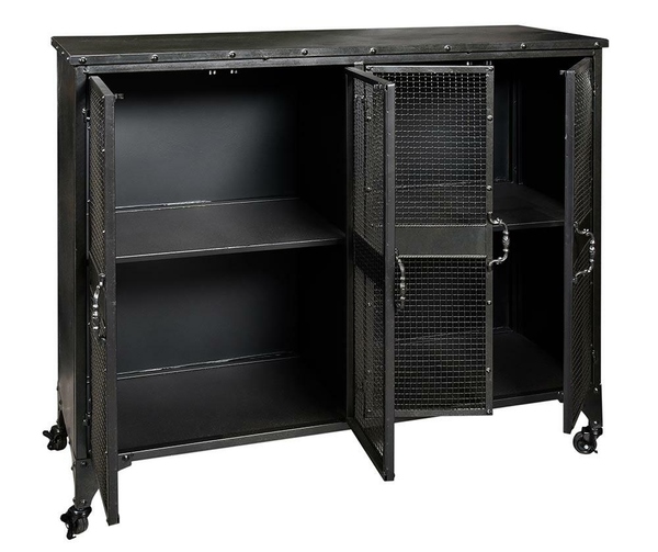 Loft 1, komoda wysoka na kółkach