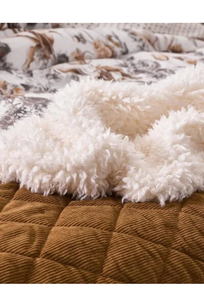 Shelley koc pled z futerkiem