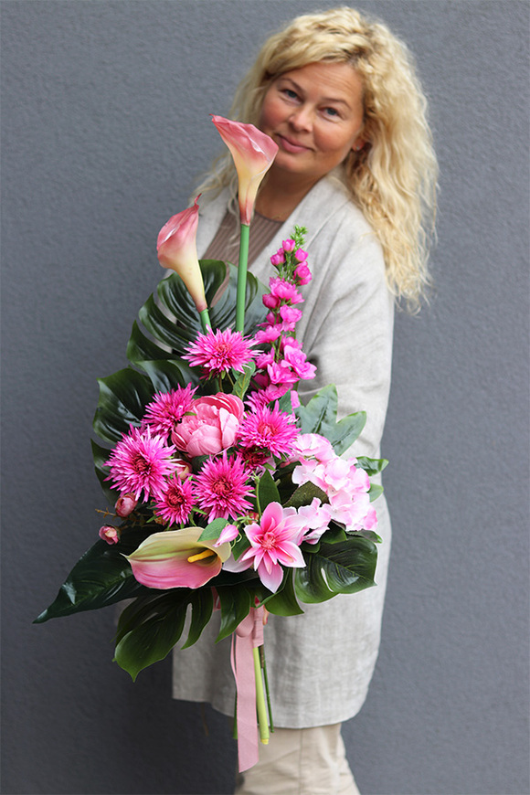 wiązanka nagrobna Pink Lady