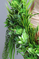 kompozycja sukulenty w długiej donicy, Suculentas Longia, wym.26x73cm