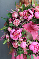 Różowe Dni, słoneczny wianek na drzwi