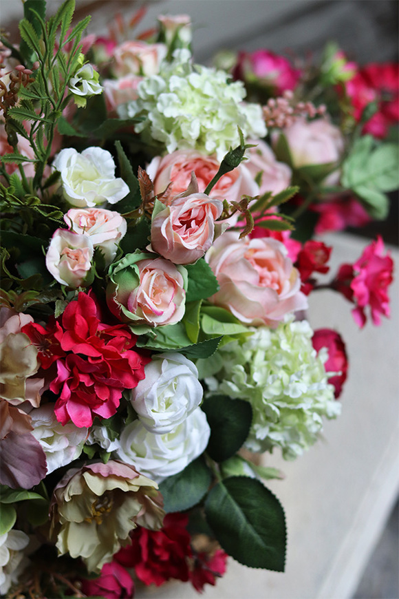 bogata kompozycja w złotym naczyniu, Hrabina 2, wys.40cm 