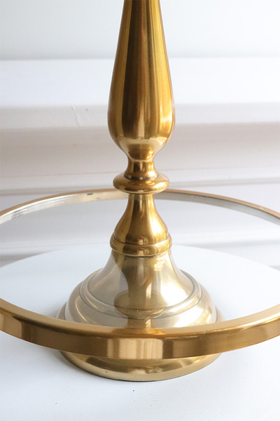 Lux Villa Gold Sweetie, patera na nodze z kloszem