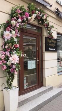 fioletowa girlanda kwiatowa, Mokotovska, dł.500cm  