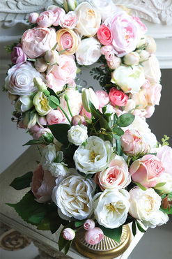 Sweet Spring, komplet dekoracji, kompozycja + wianek