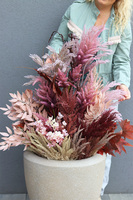 Wrzosowisko Creme Fall, jesienna dekoracja w ceramicznej donicy