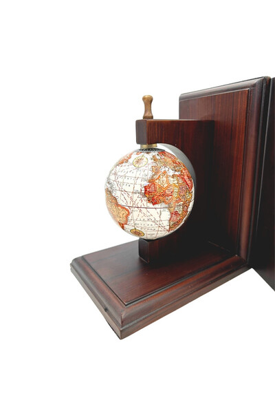 Bookend Globus, dwie podpórki książek