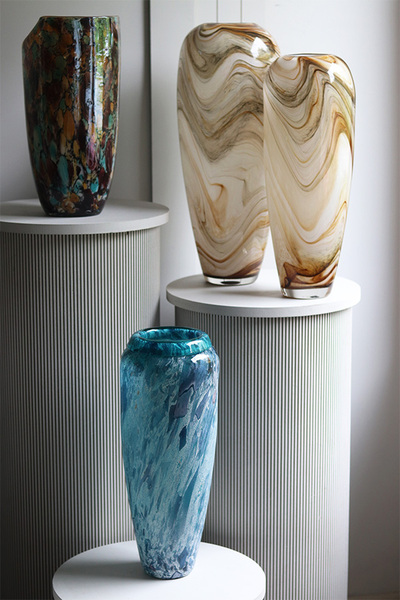 Marbelia, ozdobny szklany wazon, wys.49.5cm