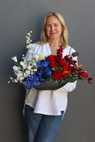 Wyborcza, kompozycja kwiatowa w donicy