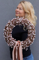 Bazie, wielkanocny wianek na drzwi, śr.32cm