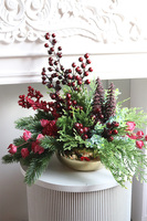 Bordo Xmas, świąteczny stroik zimowy