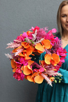 Lawa Strelicja, egzotyczny wianek dekoracyjny