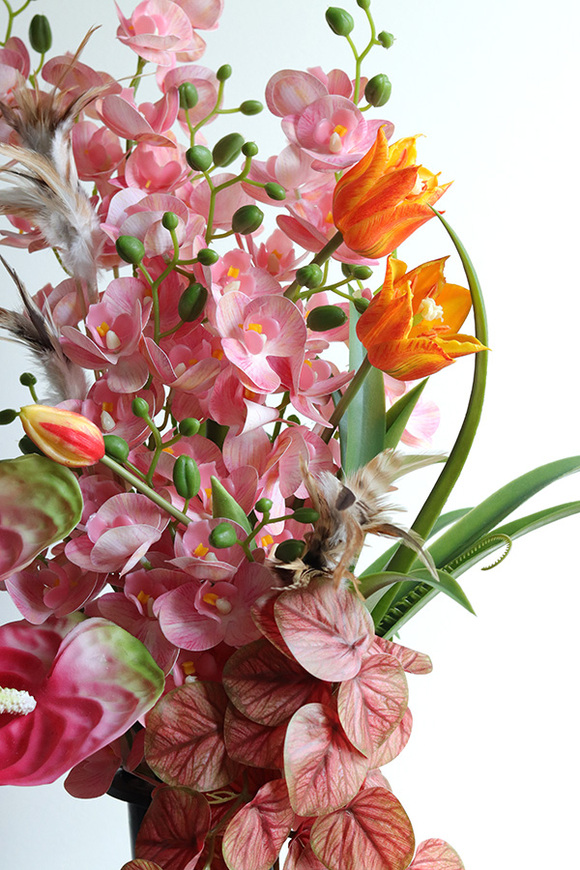 Koralle, bukiet nagrobny we wkładzie