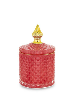 Palermo B, dekoracyjny pojemnik / amfora, różowy, wym.14x8.5x8.5cm