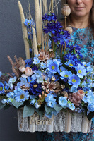 Niebieska Polana 3, dekoracja nagrobna z dedykacją