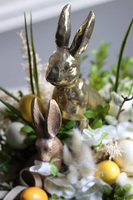 dekoracja wielkanocna w zielonej donicy Bunny A Star