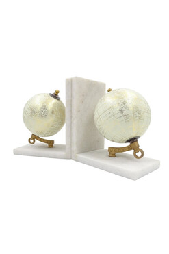 Bookend Globe, dwie podpórki książek, wym.17.5x12.5x10cm