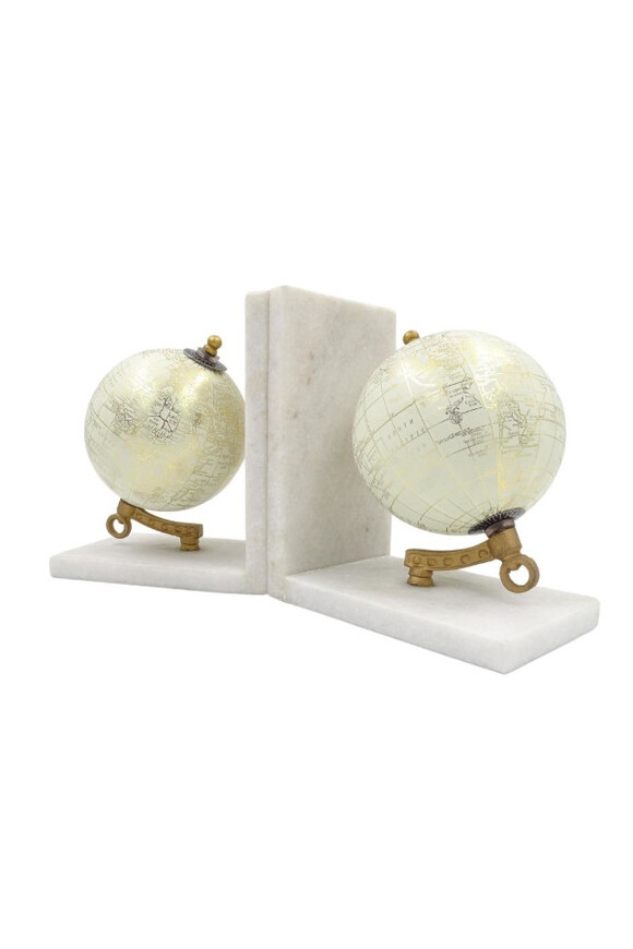 Bookend Globe, dwie podpórki książek