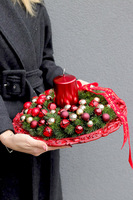 Carol, stroik ze świecą na talerzu