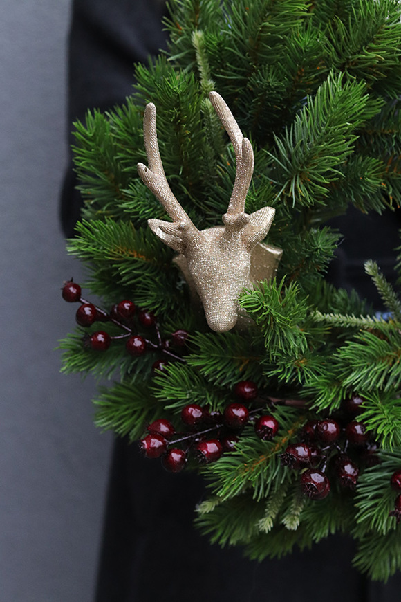 Czekoladowe Święta, elegancki świąteczny wianek