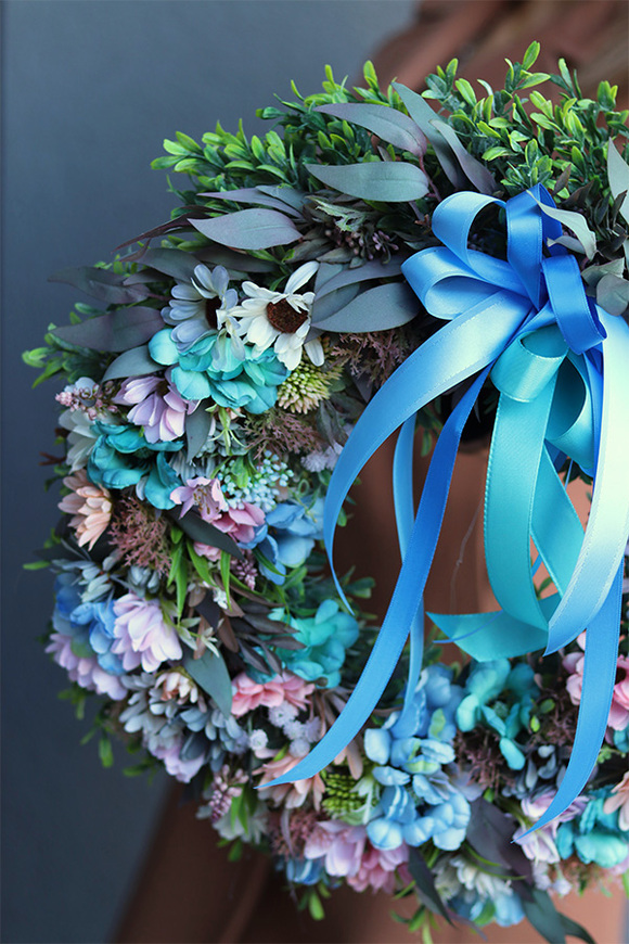 dekoracyjny wianek Margerytki New