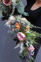 Boho Sahara, stylowa girlanda ze sztucznych kwiatów, dł.210cm