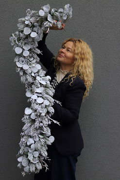 Zimowa Pogoda, realistyczna iglasta girlanda zimowa, dł.150cm