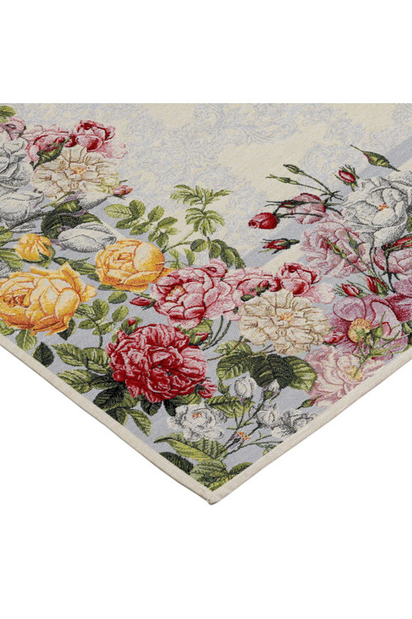 Kolorowe Piwonie, obrus gobelinowy serweta
