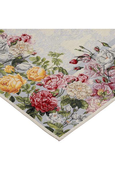 Kolorowe Piwonie, obrus gobelinowy serweta